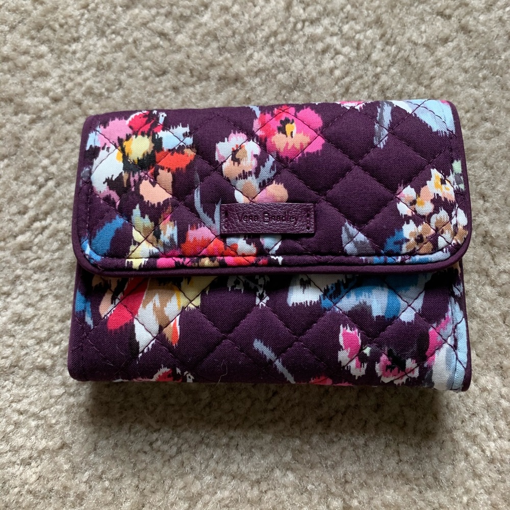 VERA BRADLEY ICONIC RFID RILEY COMPACT WALLET